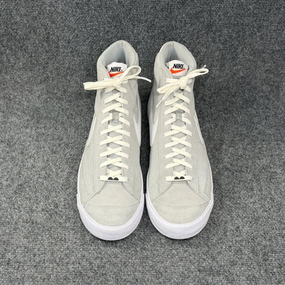 Nike Blazer Mid 77 Shoes Men's 13 Light Smoke Grey White Athletic Retro Sneakers
